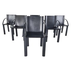 Carlo Bartoli Dining Chairs for Matteo Grassi, Set of 6, 1980s