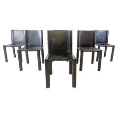 Vintage Carlo Bartoli dining chairs for Matteo Grassi, set of 6 - 1980s
