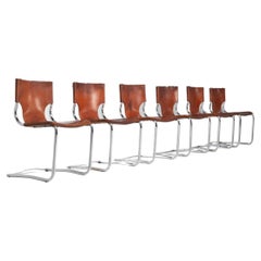 Carlo Bartoli Dining Chairs Set of 6 by Tisettana, Italy, 1971
