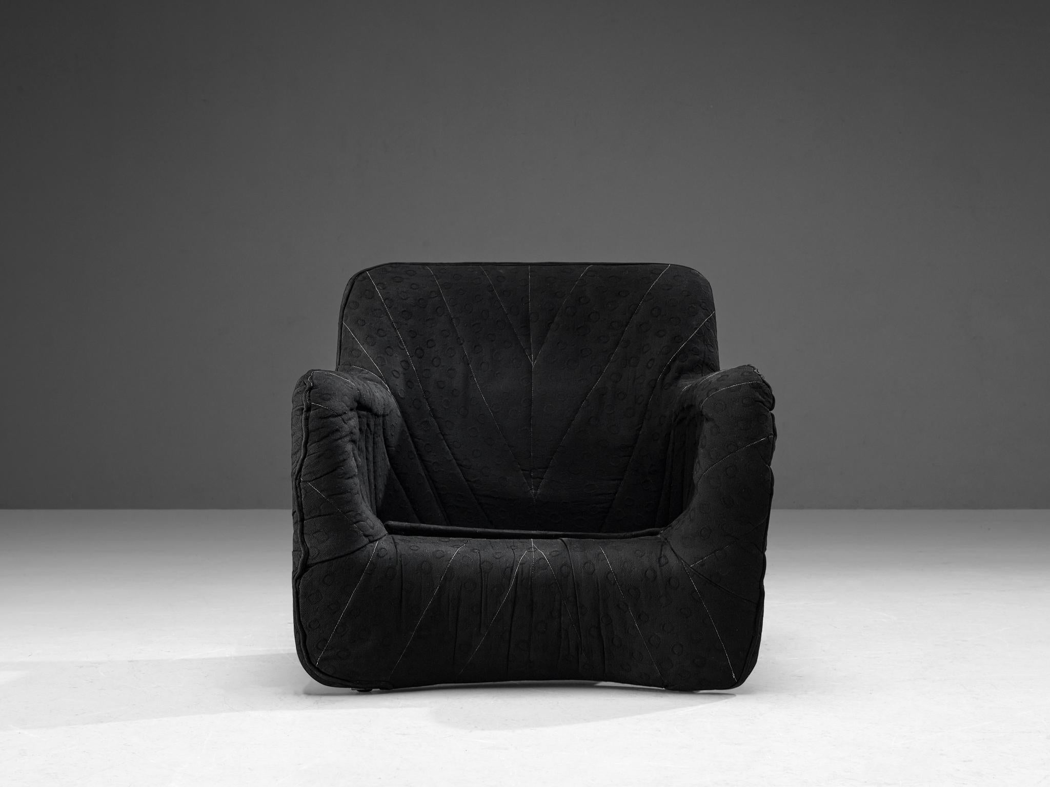 Mid-20th Century Carlo Bartoli for Arflex Pair of 'Bicia' Lounge Chairs in Fiberglass