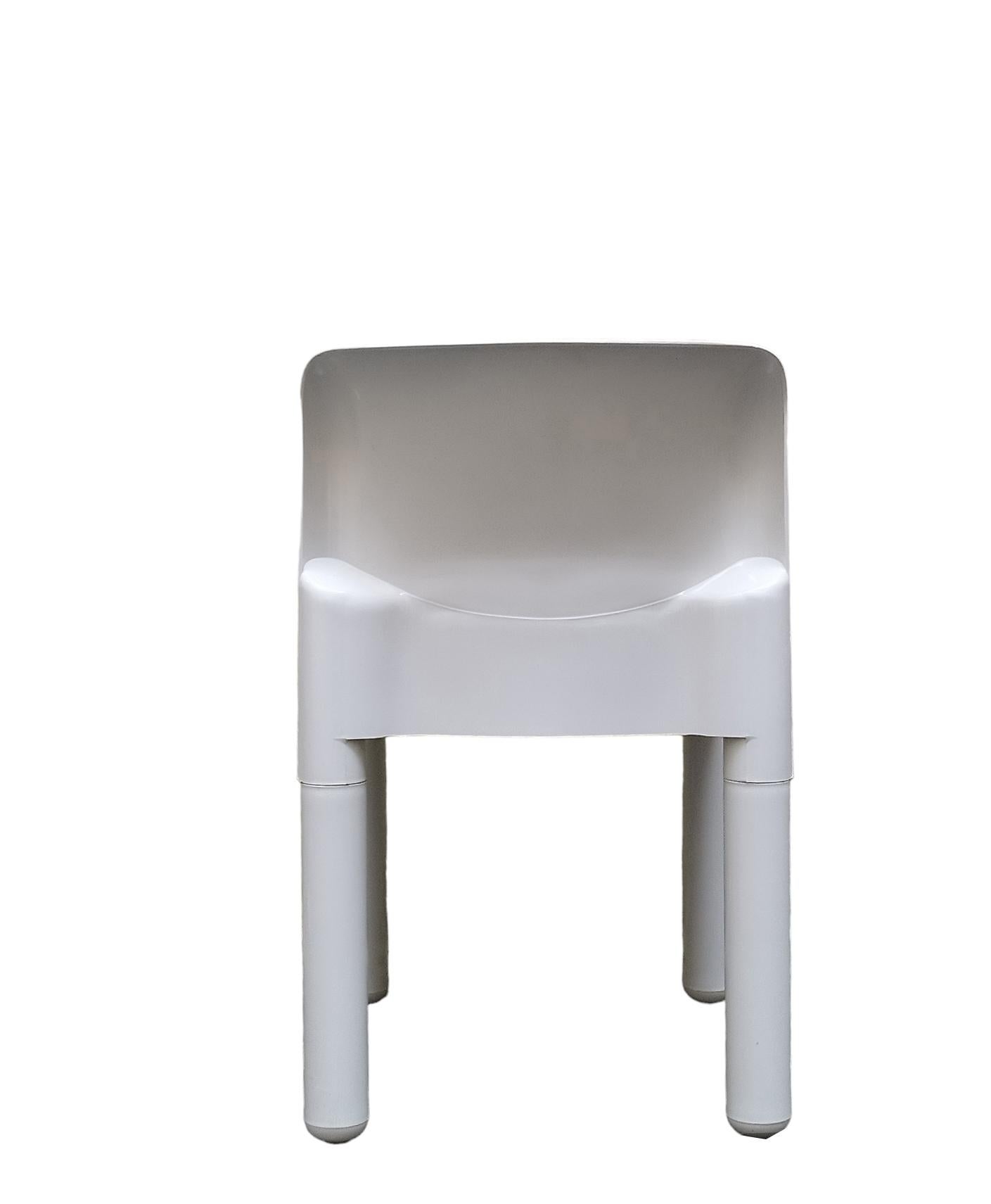 Mid-Century Modern Carlo Bartoli for Kartell Mod.4875 Plastic Chair, Italy, 1970s For Sale
