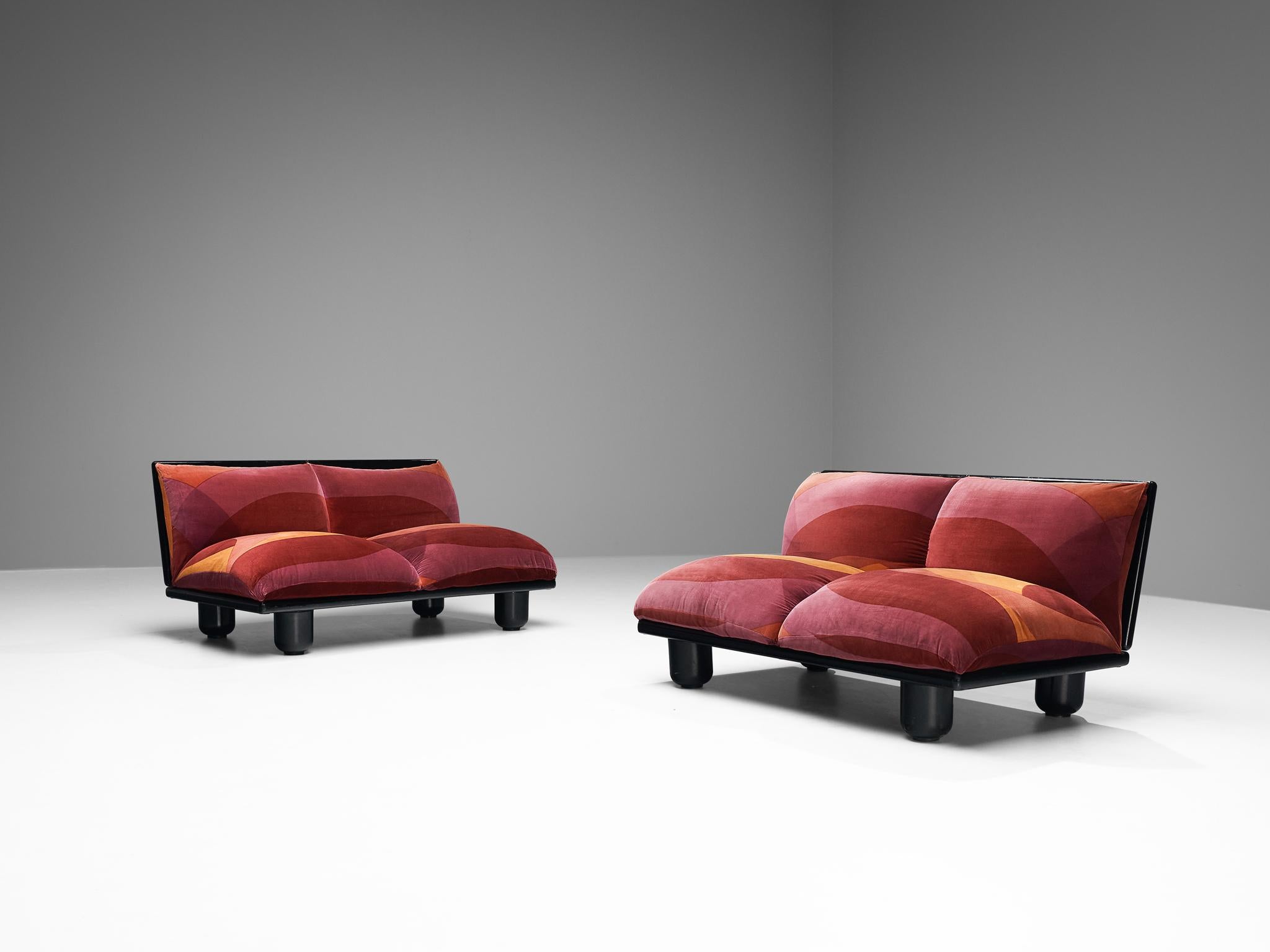 Carlo Bartoli for Rossi di Albizzate 'Blop' Lounge Set in Original Fabric  For Sale 3