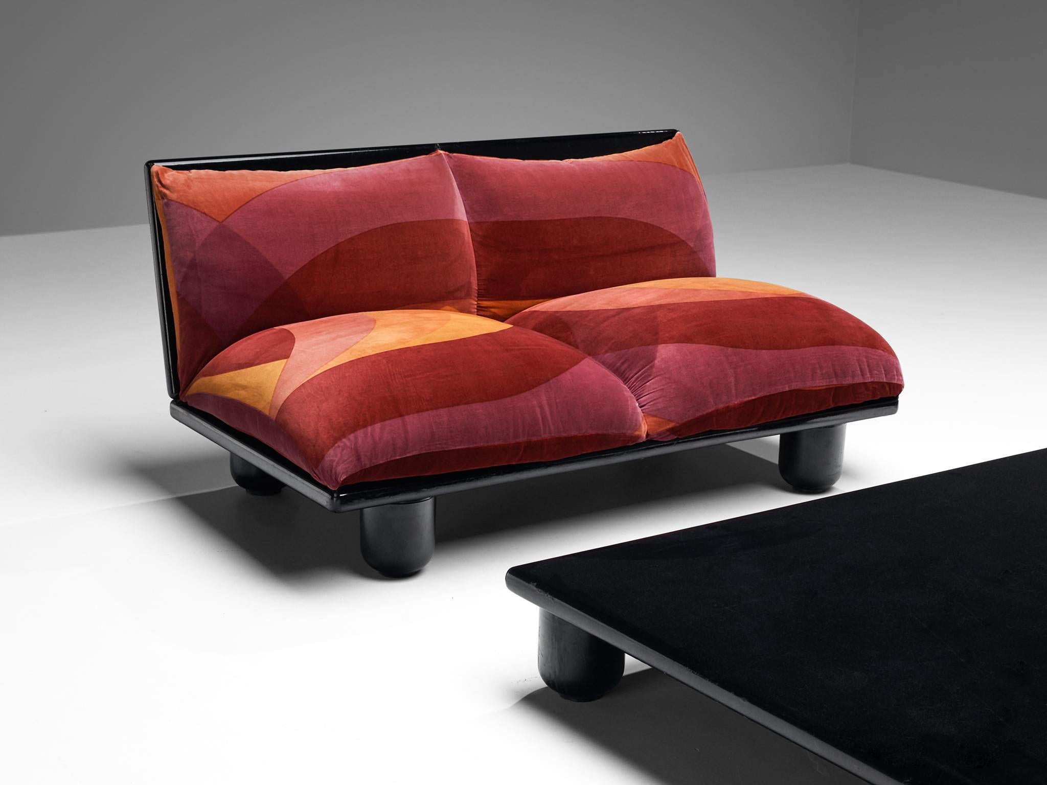 Carlo Bartoli for Rossi di Albizzate 'Blop' Lounge Set in Original Fabric In Good Condition For Sale In Waalwijk, NL