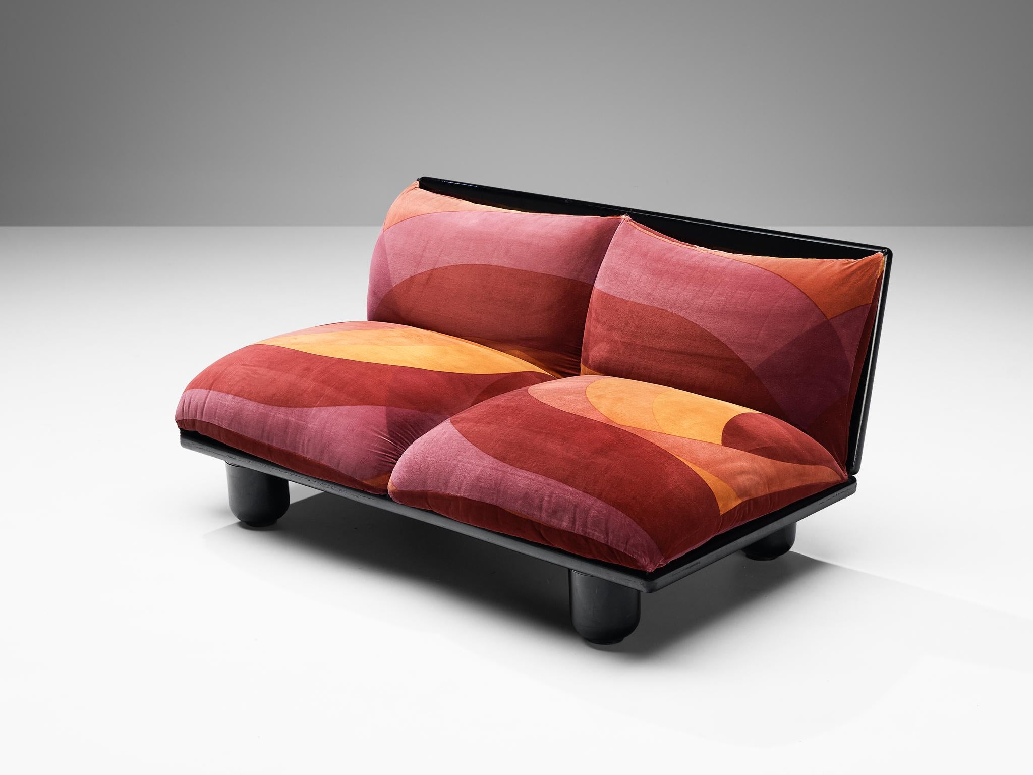 Carlo Bartoli für Rossi di Albizzate ''Blop'' Lounge-Set mit Original-Stoff (Samt) im Angebot