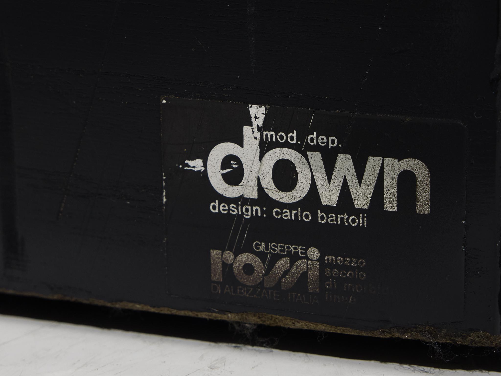 Late 20th Century Carlo Bartoli for Rossi di Albizzate Sectional Sofa 'Down' in Beige Velvet