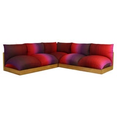 Carlo Bartoli for Rossi di Albizzate Sectional Sofa Model ‘Down’ in Oak, 1973