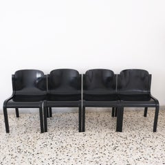 Carlo Bartoli, Mito, Four Dining Chairs, Tisettanta, 1969