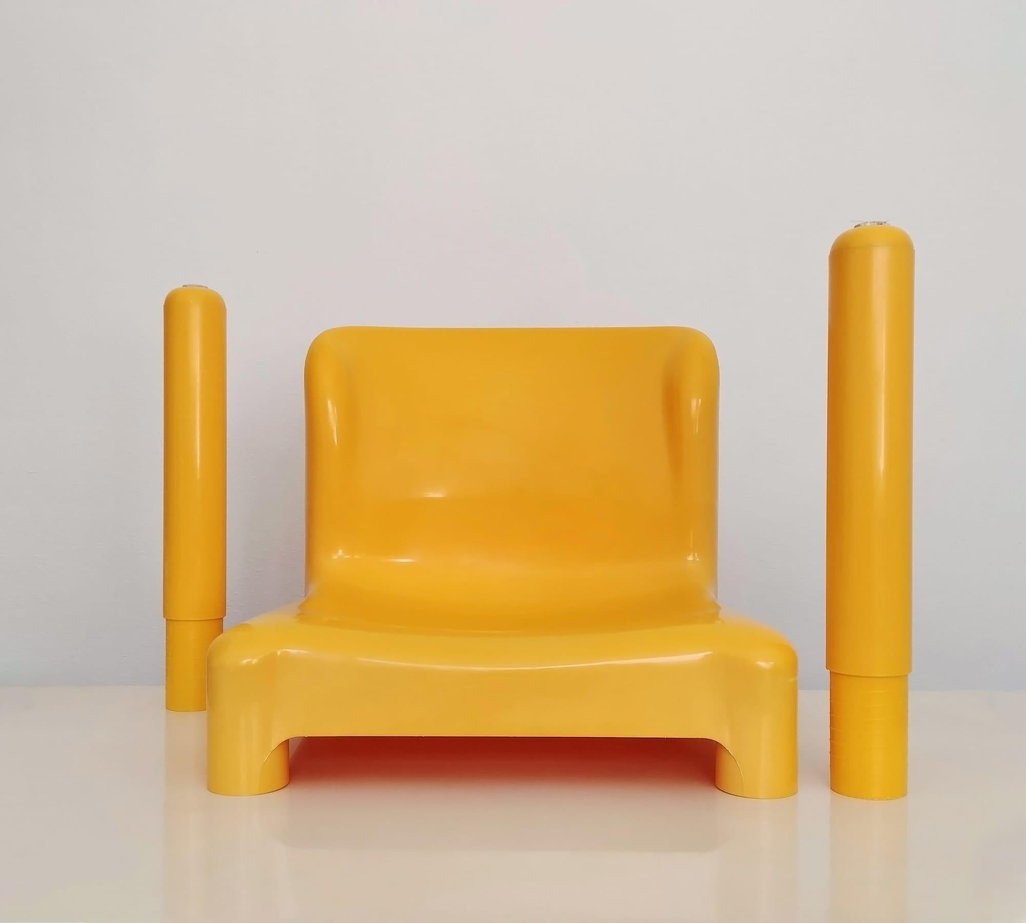 Altro Carlo Bartoli Set di sei sedie 4875 in plastica di Kartell anni '80 in vendita