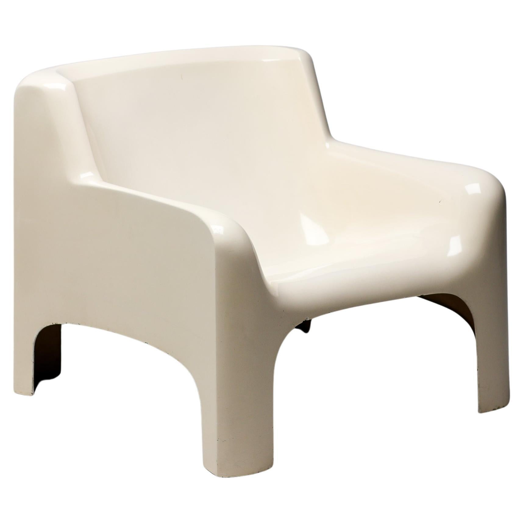 Carlo Bartoli Solar Lounge Chair in Fiberglass by Arflex For Sale