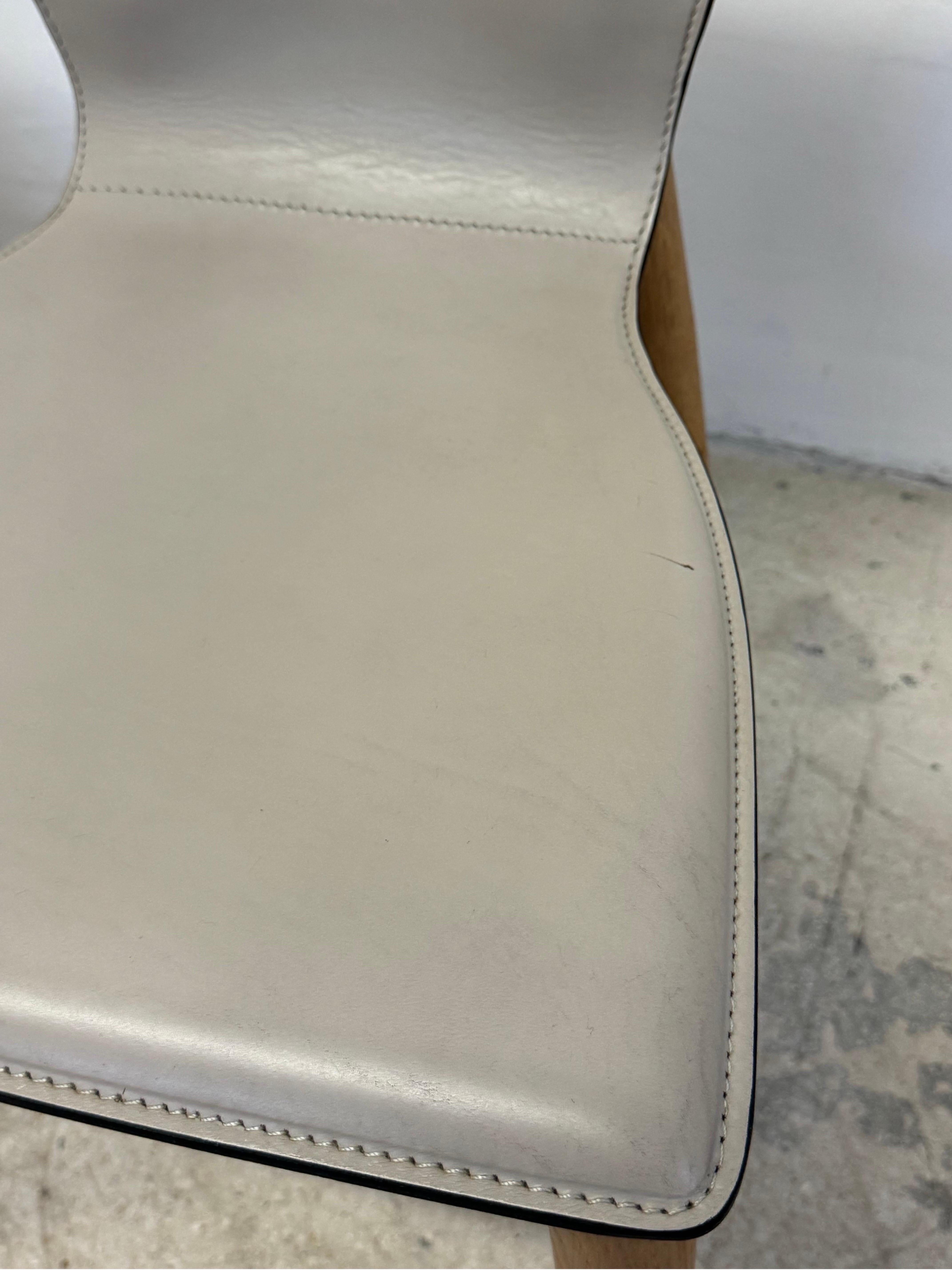 Carlo Bartoli “Vela” Leather Dining Chairs for Matteo Grassi - Set of Six 7