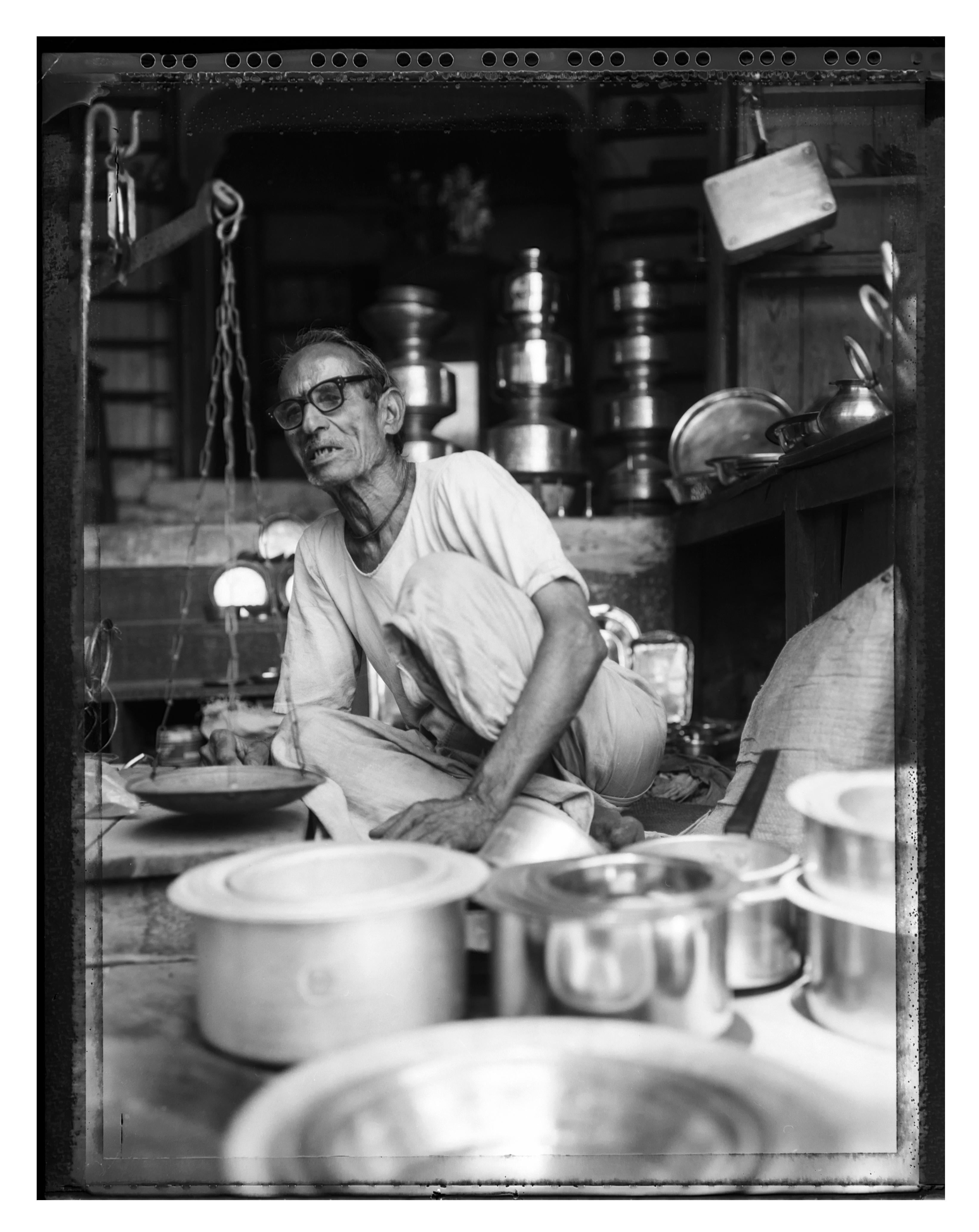 Carlo Bevilacqua Portrait Photograph - Pots Bazar  - Rajastan -India (from Indian Stills series )