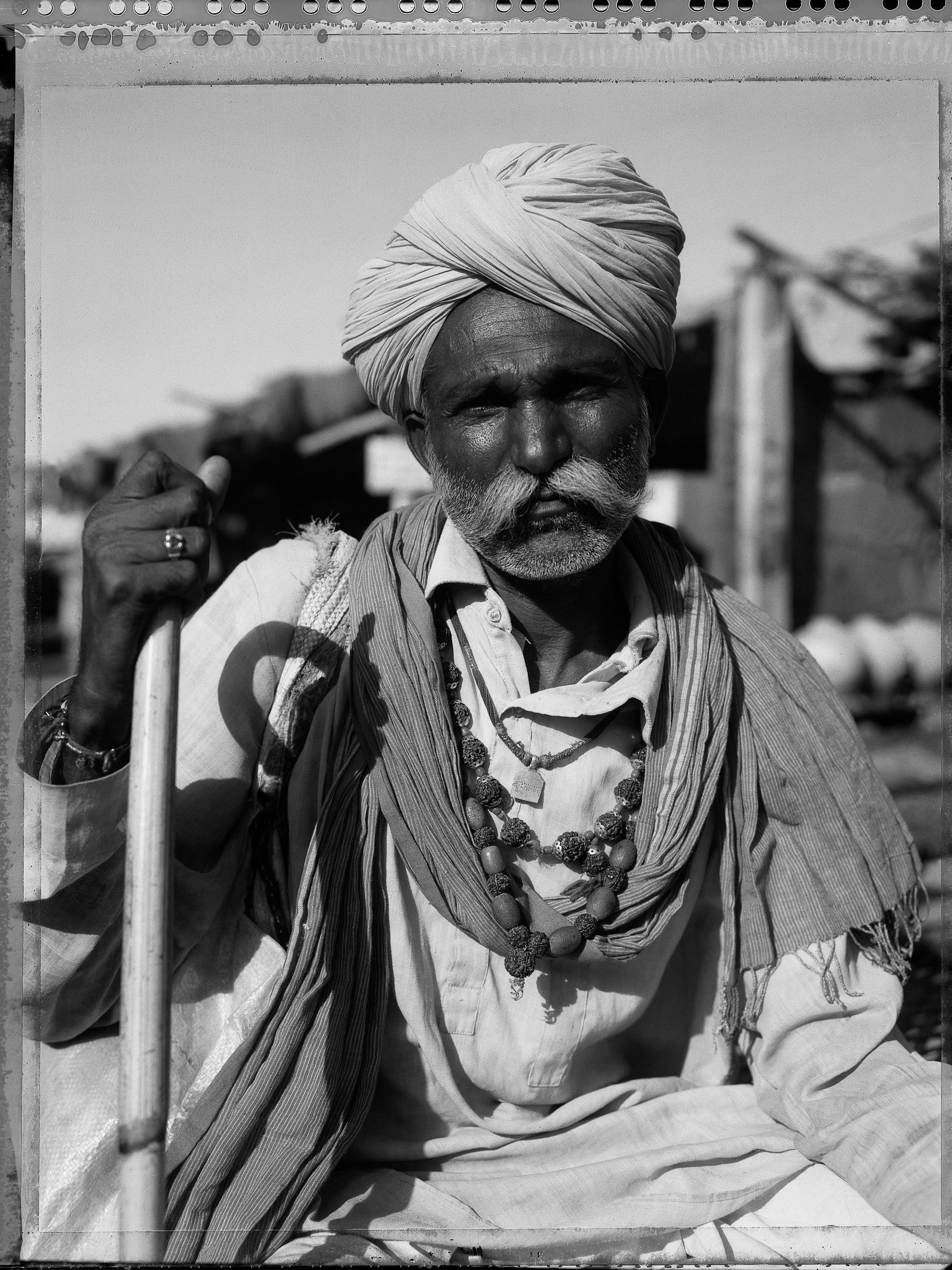 Carlo Bevilacqua Black and White Photograph - Rajput - Rajastan -India (from Indian Stills series )