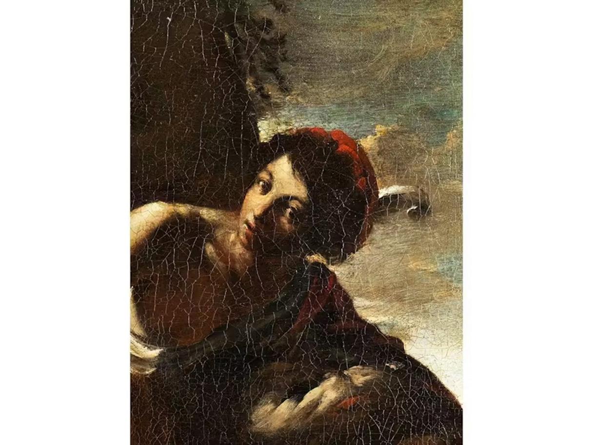Early 17th Century by Carlo Bononi The triumph of David Oil on canvas For Sale 3