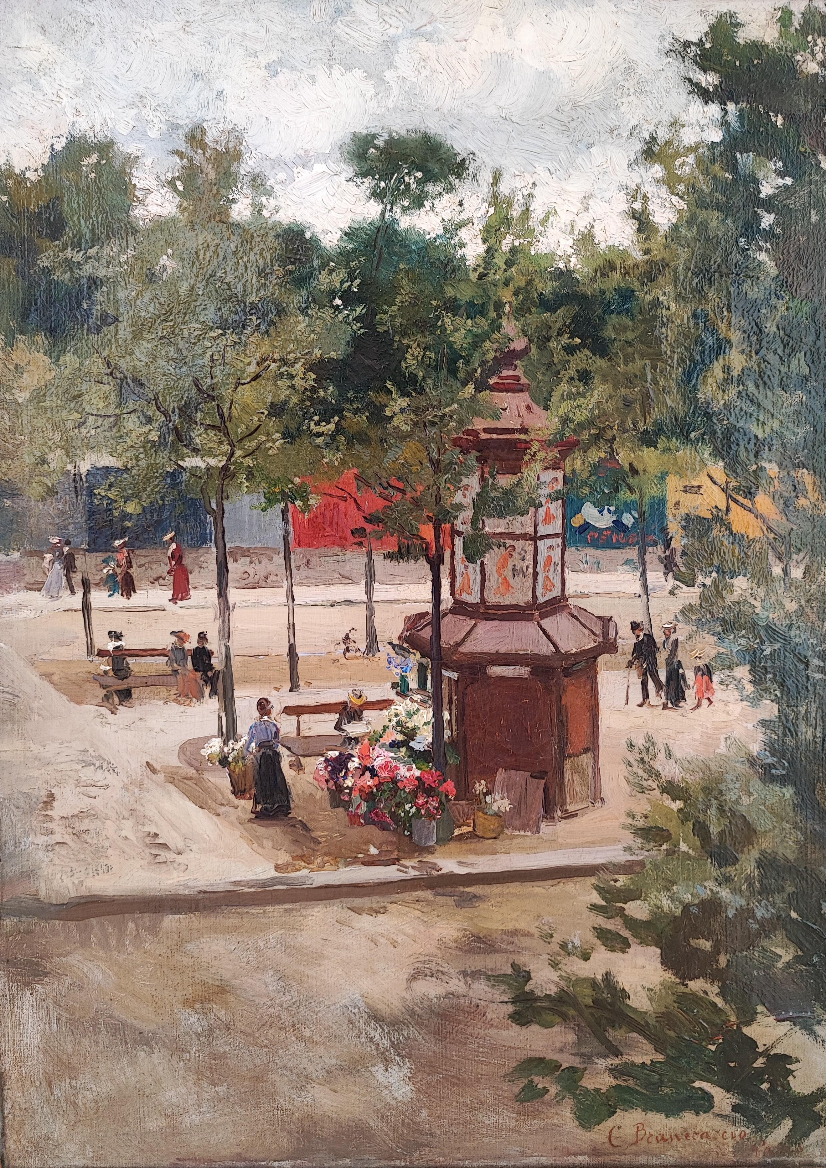 Carlo Brancaccio Landscape Painting - Paris