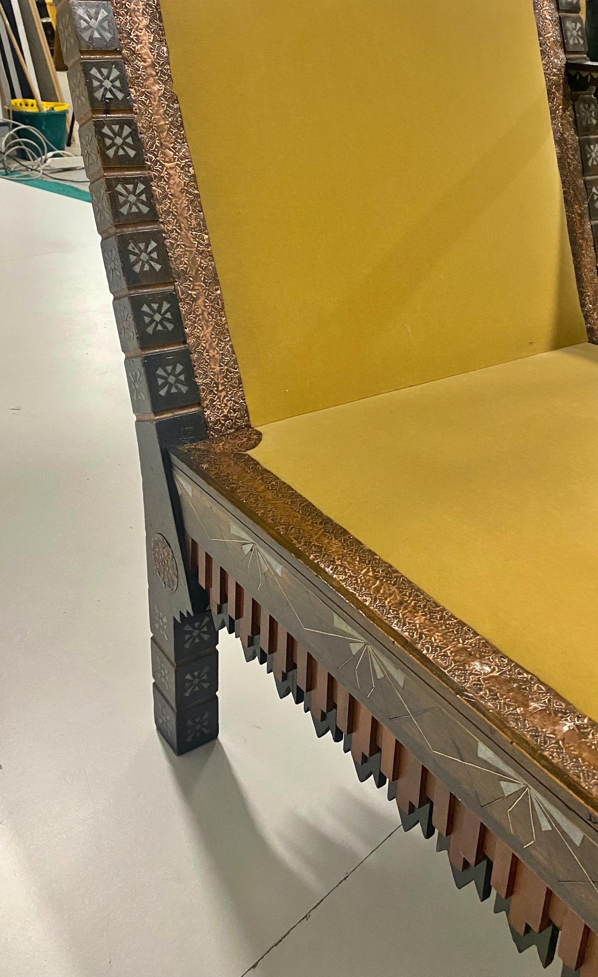 Carlo Bugatti - Architectural Chaise Longue 1