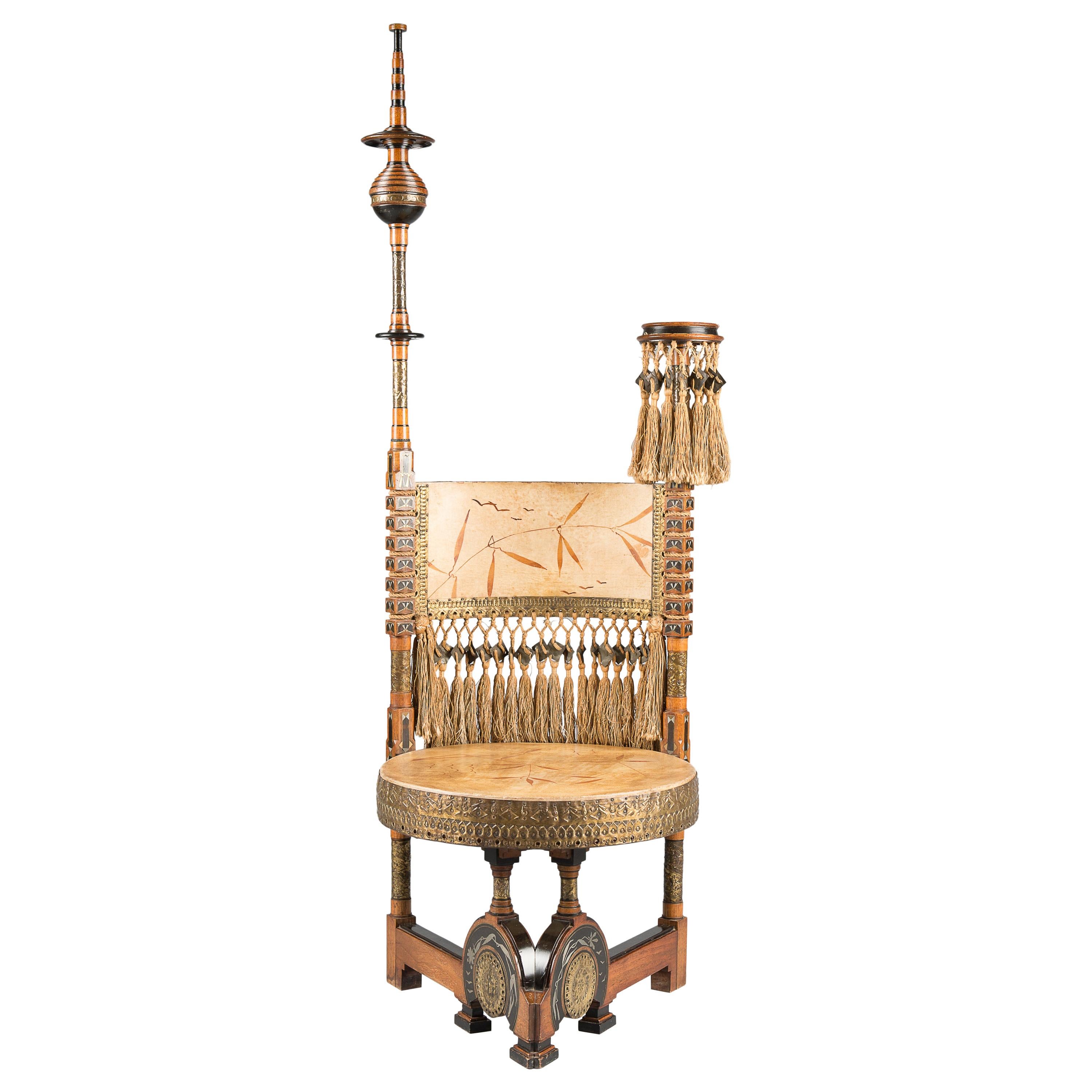Carlo Bugatti Throne Chair - 2 For Sale on 1stDibs | carlo bugatti throne  chair for sale, bugatti throne chair price, bugati chair