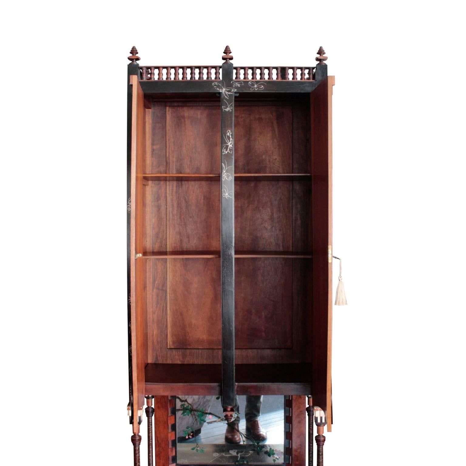 Carlo Bugatti Drinks Cabinet In Excellent Condition For Sale In Hudson, NY