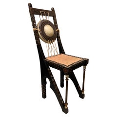 Carlo Bugatti “gong” side chair circa 1910