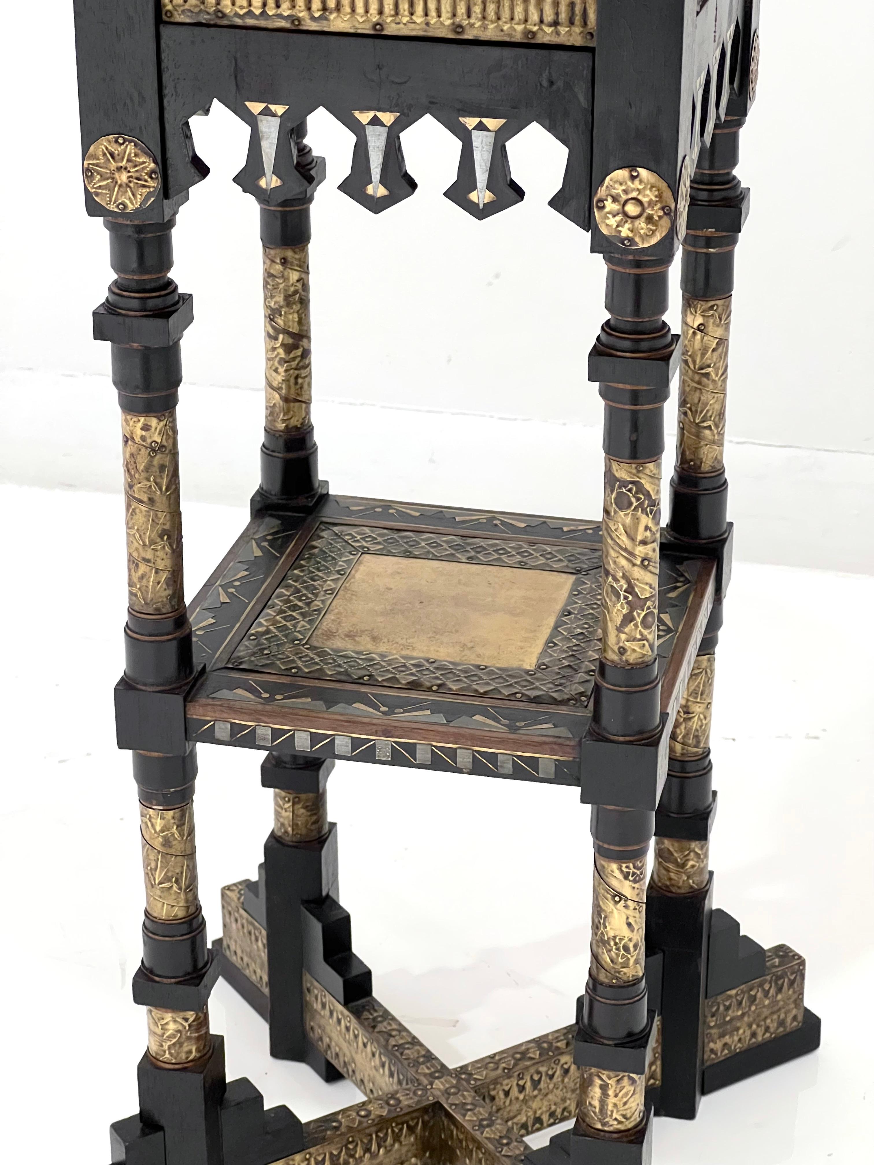 Carlo Bugatti Parchment Side Table In Good Condition For Sale In New York, NY