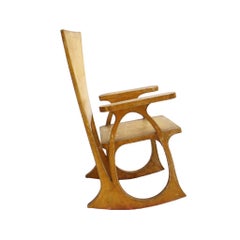 Carlo Bugatti Parchment Paper And Wood Sculptural Chair, Italy 30s
