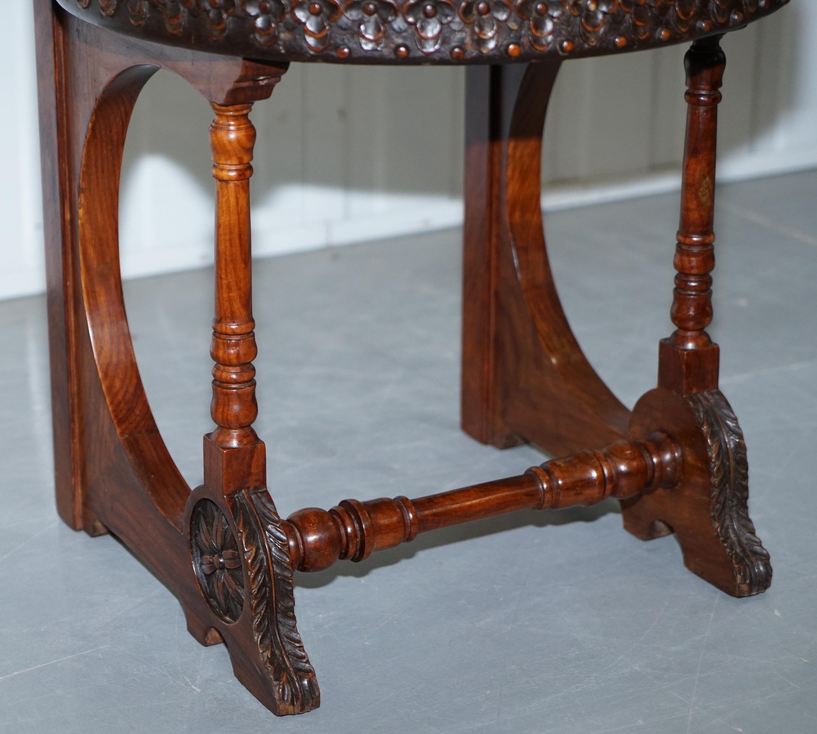 Carlo Bugatti Throne Chair Solid Hardwood Hand Carved Wood Rare Find, circa 1900 3