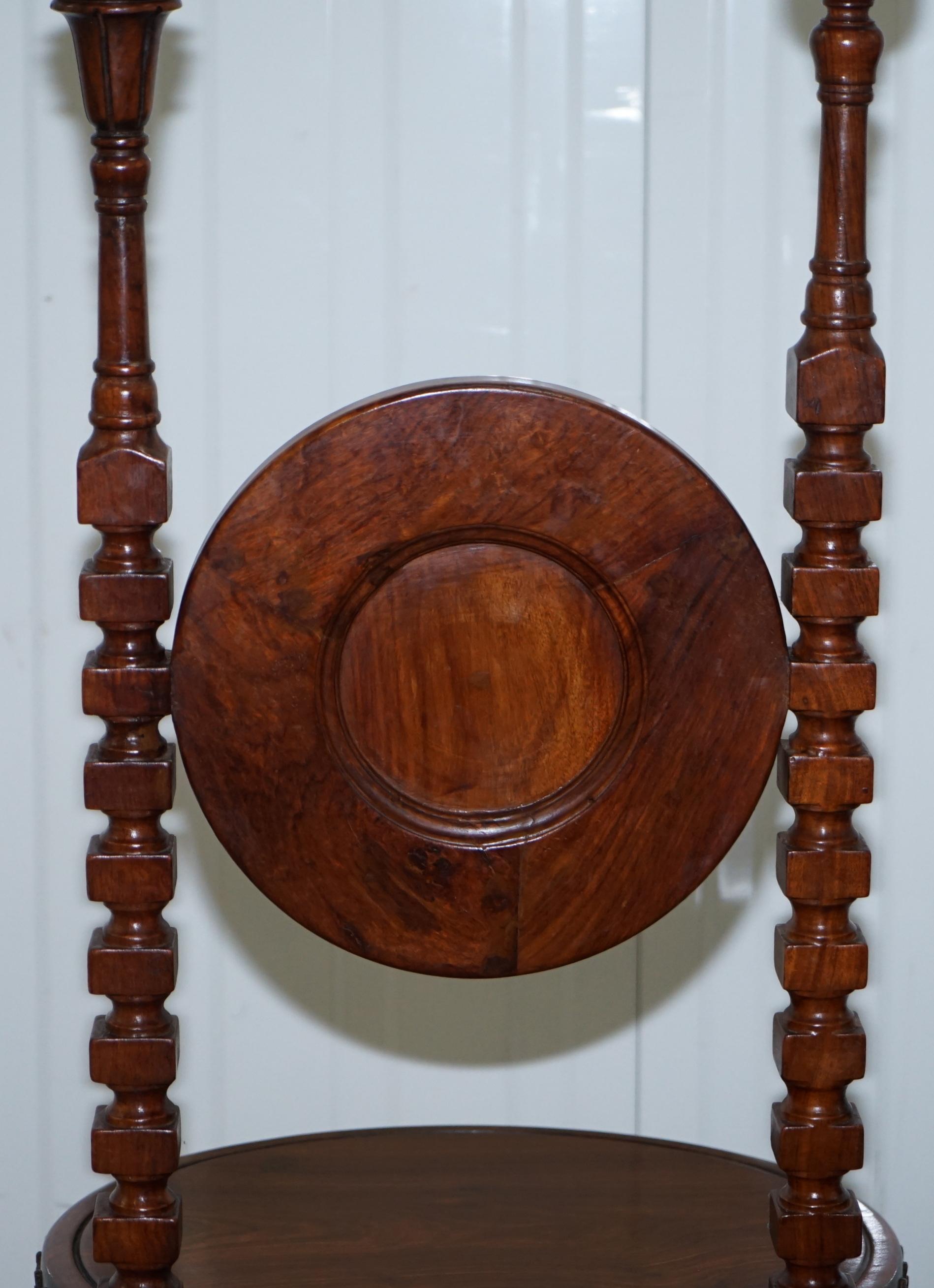 Carlo Bugatti Throne Chair Solid Hardwood Hand Carved Wood Rare Find, circa 1900 8