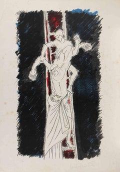 Sans titre - Lithographie de Carlo Canestrari - 1980