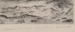 Marina in Burrasca - Original Etching by Carlo Carrà - 1924