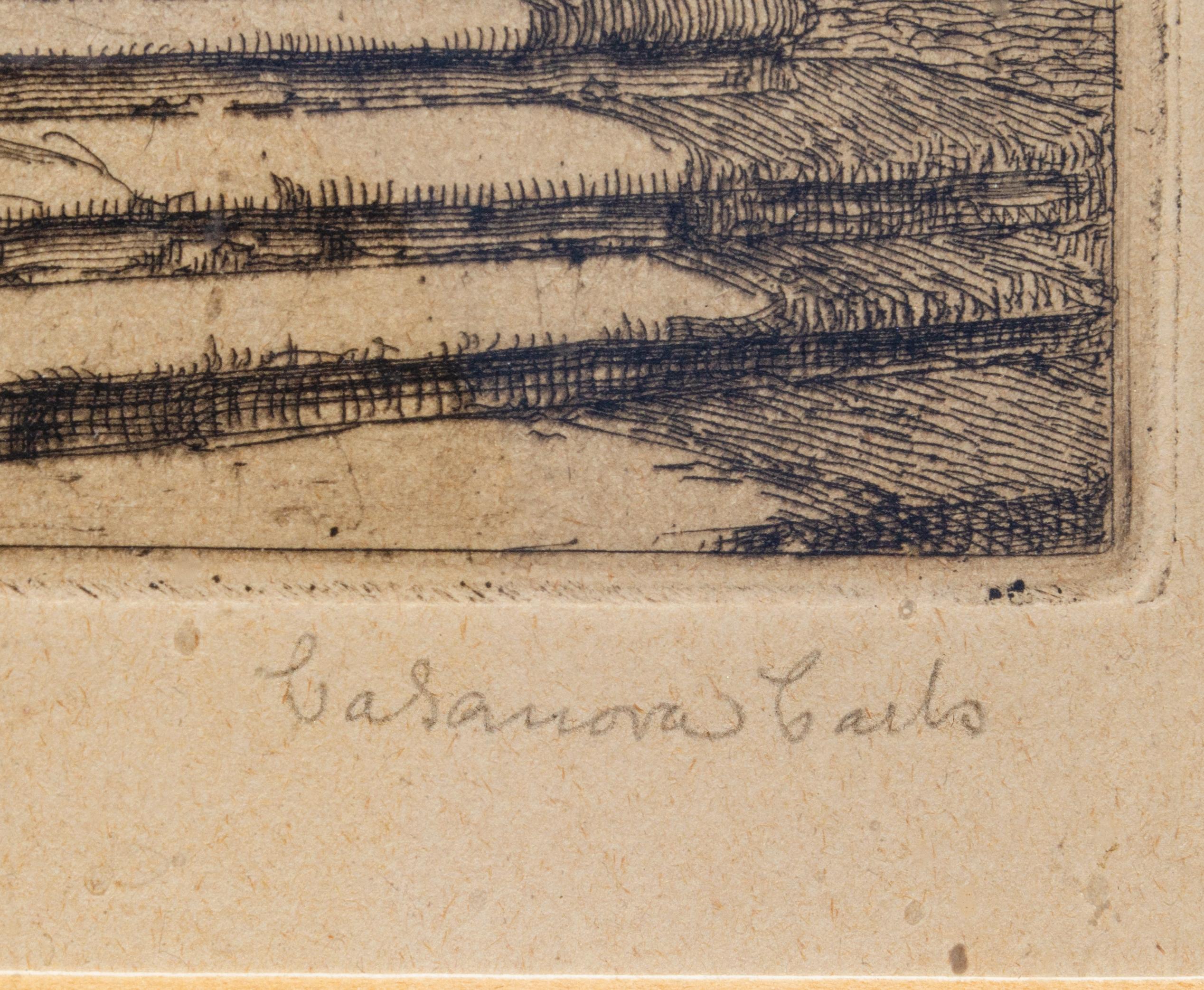 Grabado arquitectónico romano de Carlo Casanova, c. 1900 en venta 3