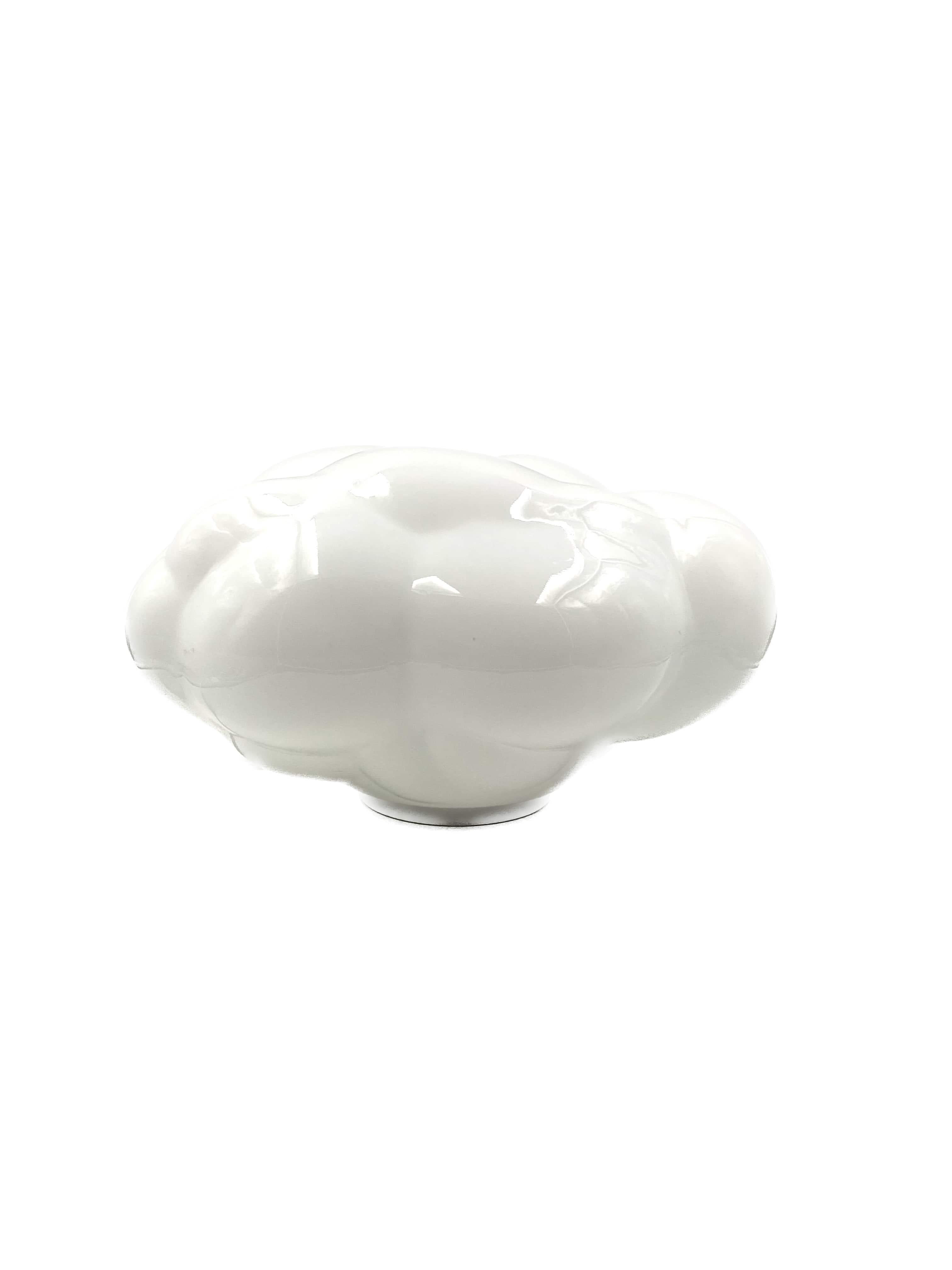 Milk Glass Carlo Cattaneo, Cloud Nuvola Glass Table Lamp, Cattaneo, 2000s