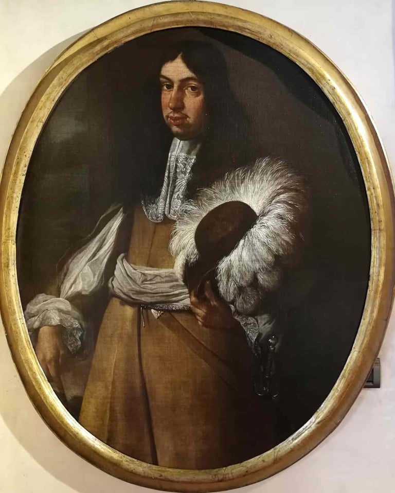 Attributed to Carlo Ceresa  Portrait of a Gentleman 17 century oil canvas For Sale 1