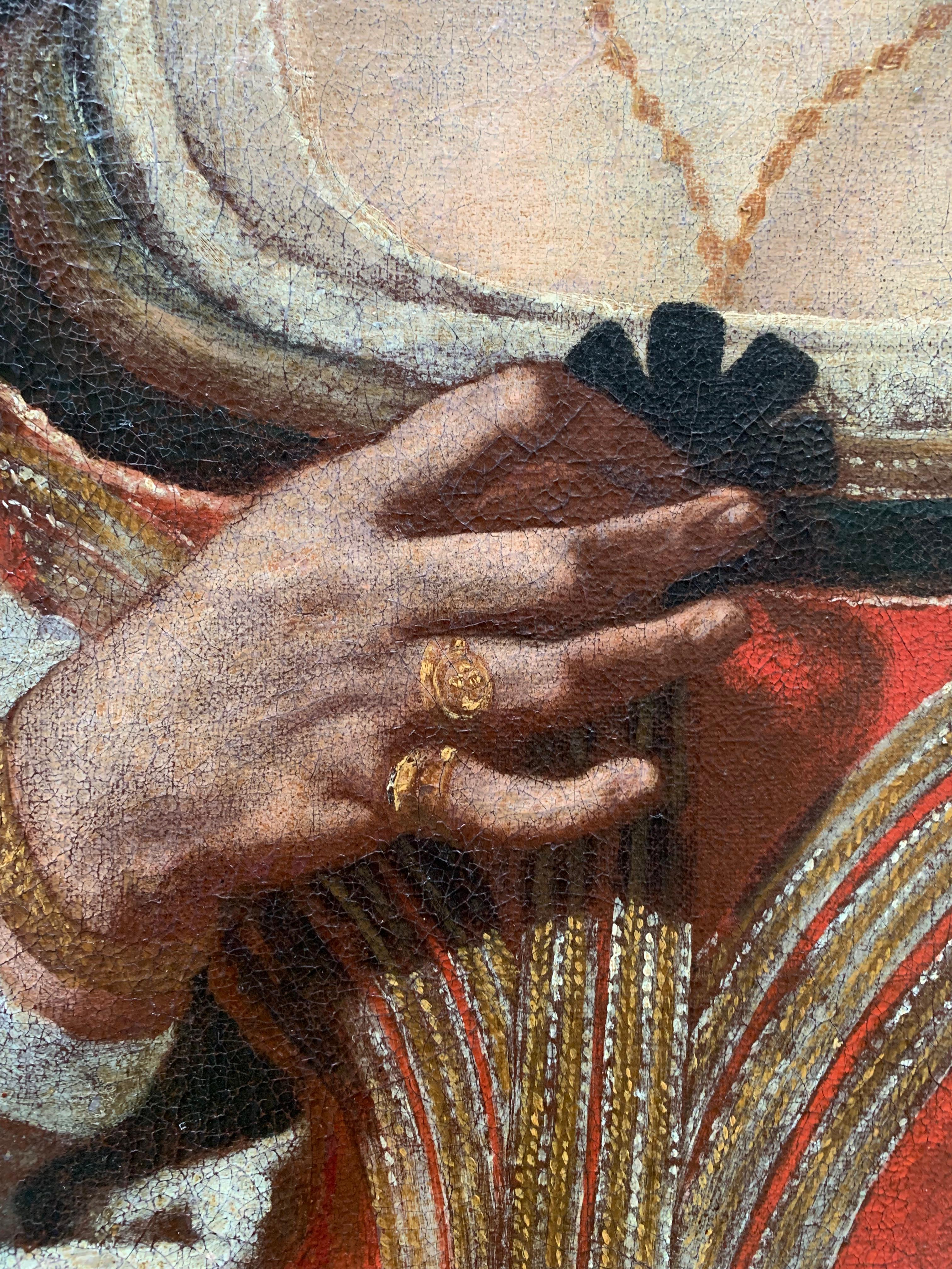 Portrait d'une femme noble. Attribué à Carlo Ceresa. Vers 1640. en vente 1