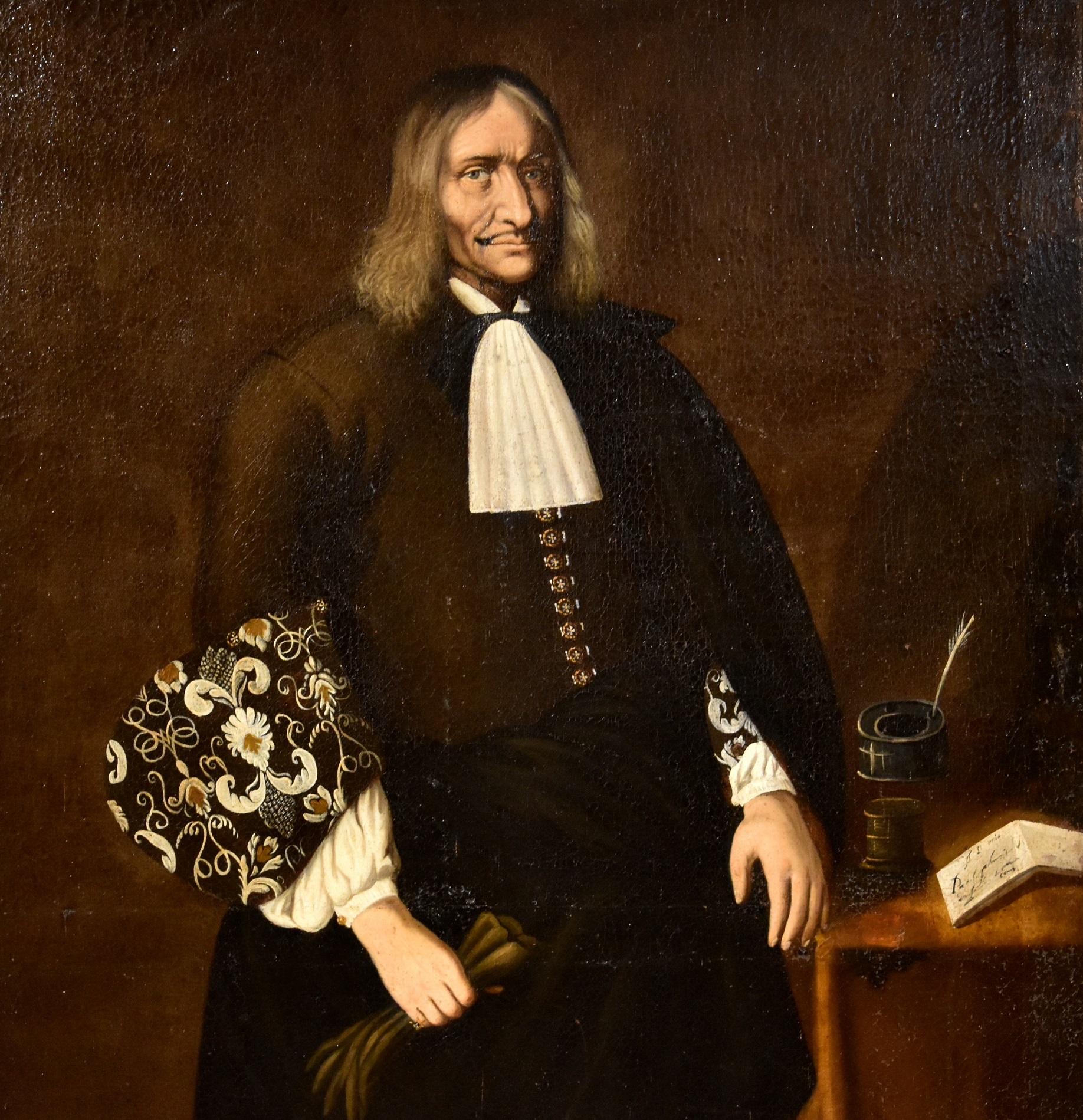 Portrait Noble Man Ceresa Paint Oil on canvas Old master 17th Century Italy Art For Sale 1