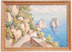 Road Around Capri, Tyrrhenian Sea, Italian Landscape, Island, Campania Region