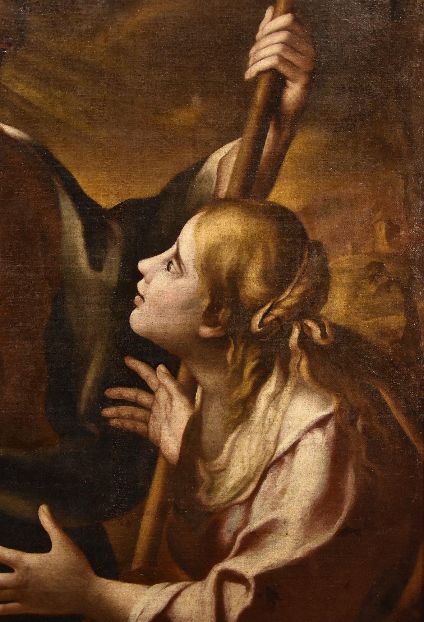 Noli Me Tangere Cristo Magdalena Cignani Pintura Siglo XVII Óleo sobre lienzo Italia en venta 1