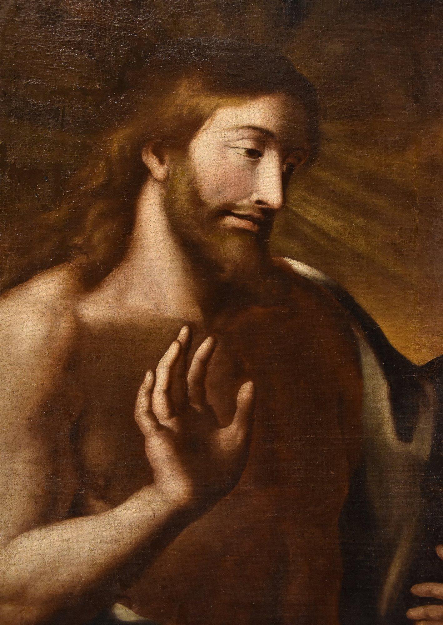 Noli Me Tangere Cristo Magdalena Cignani Pintura Siglo XVII Óleo sobre lienzo Italia en venta 2