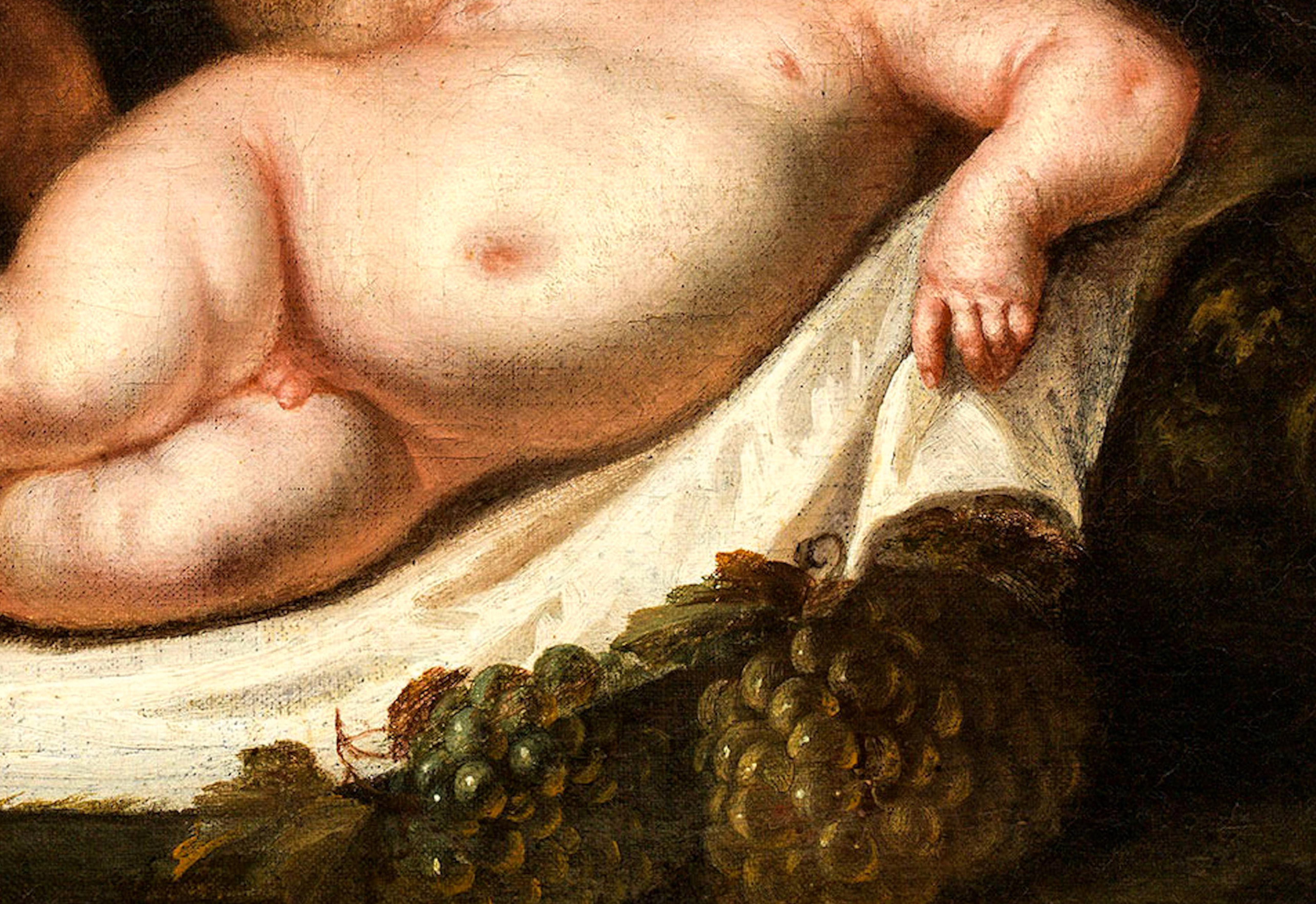 he painted “bacchus” during his 1595 journey and represents his interpretation of naturalism.