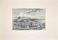 The Landscape of Roman Countrysid- Etching After Charles Coleman - 1992