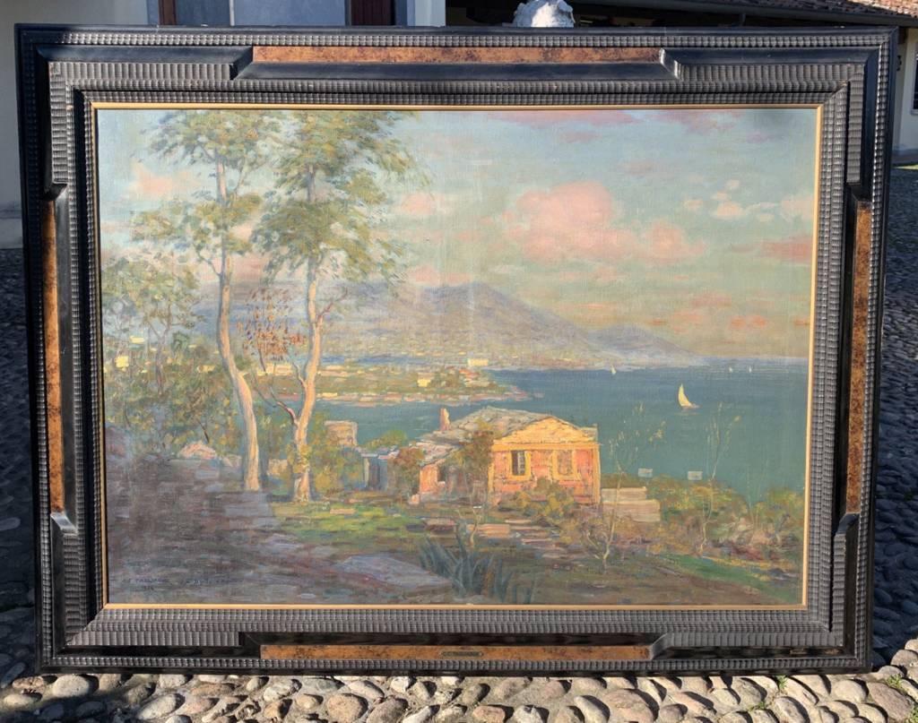 Carlo  Tagliabue (pittore milanese) - Paesaggio del primo Novecento - Landscape Painting Grigio di Carlo Costantino Tagliabue