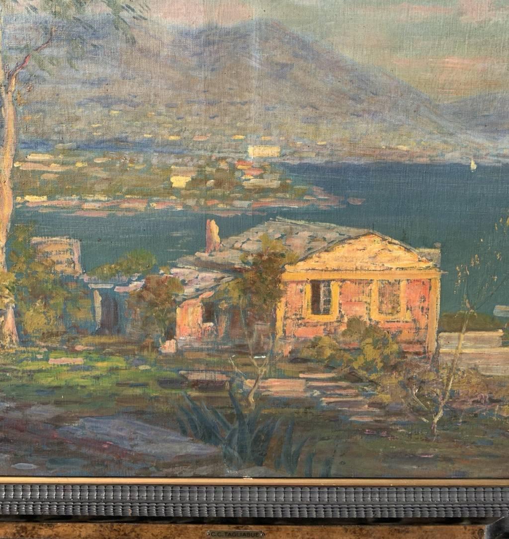Carlo  Tagliabue (pittore milanese) - Paesaggio del primo Novecento in vendita 1