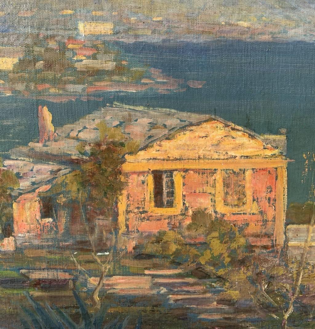 Carlo  Tagliabue (pittore milanese) - Paesaggio del primo Novecento in vendita 2