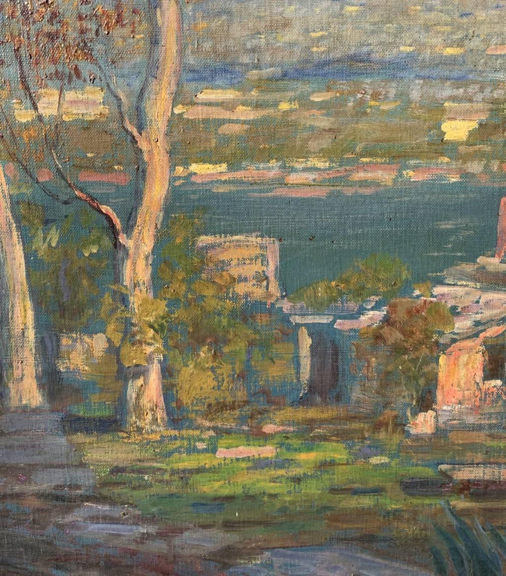 Carlo  Tagliabue (pittore milanese) - Paesaggio del primo Novecento in vendita 4