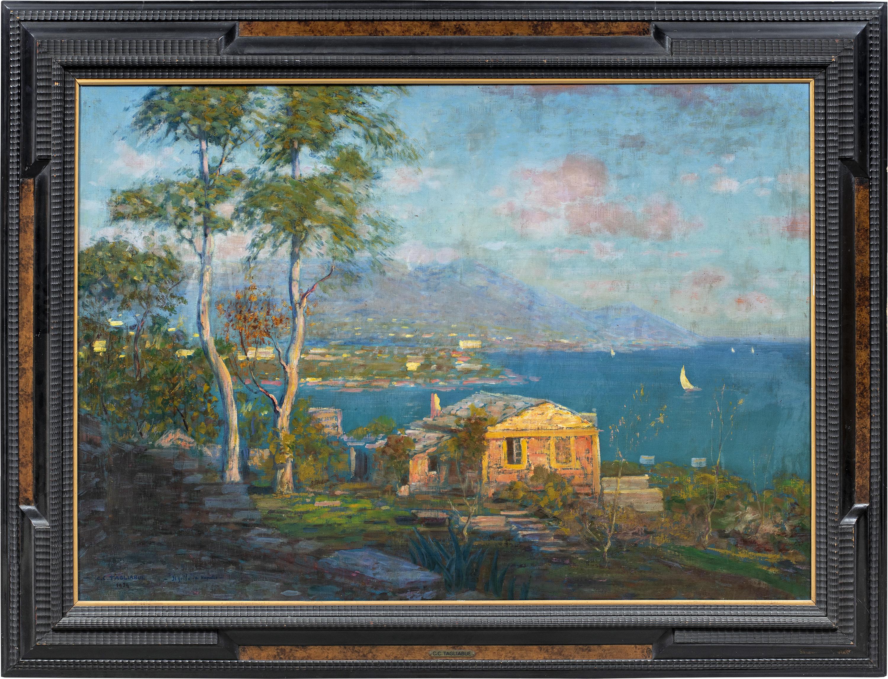 Carlo  Tagliabue (Milanese painter) - Early 20th century landscape painting