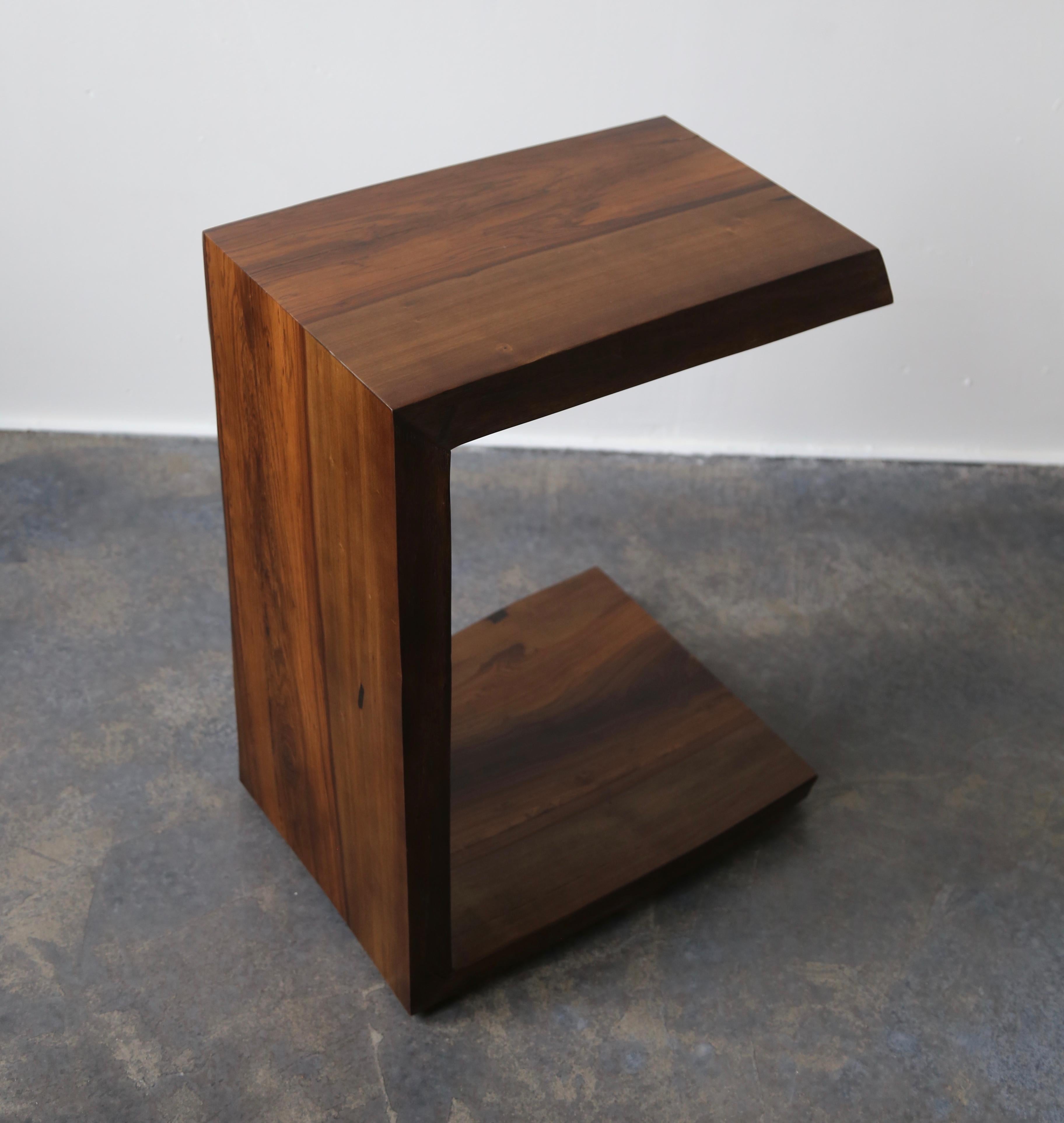 Modern Carlo Custom Argentine Rosewood Live-Edge Occasional Table from Costantini For Sale