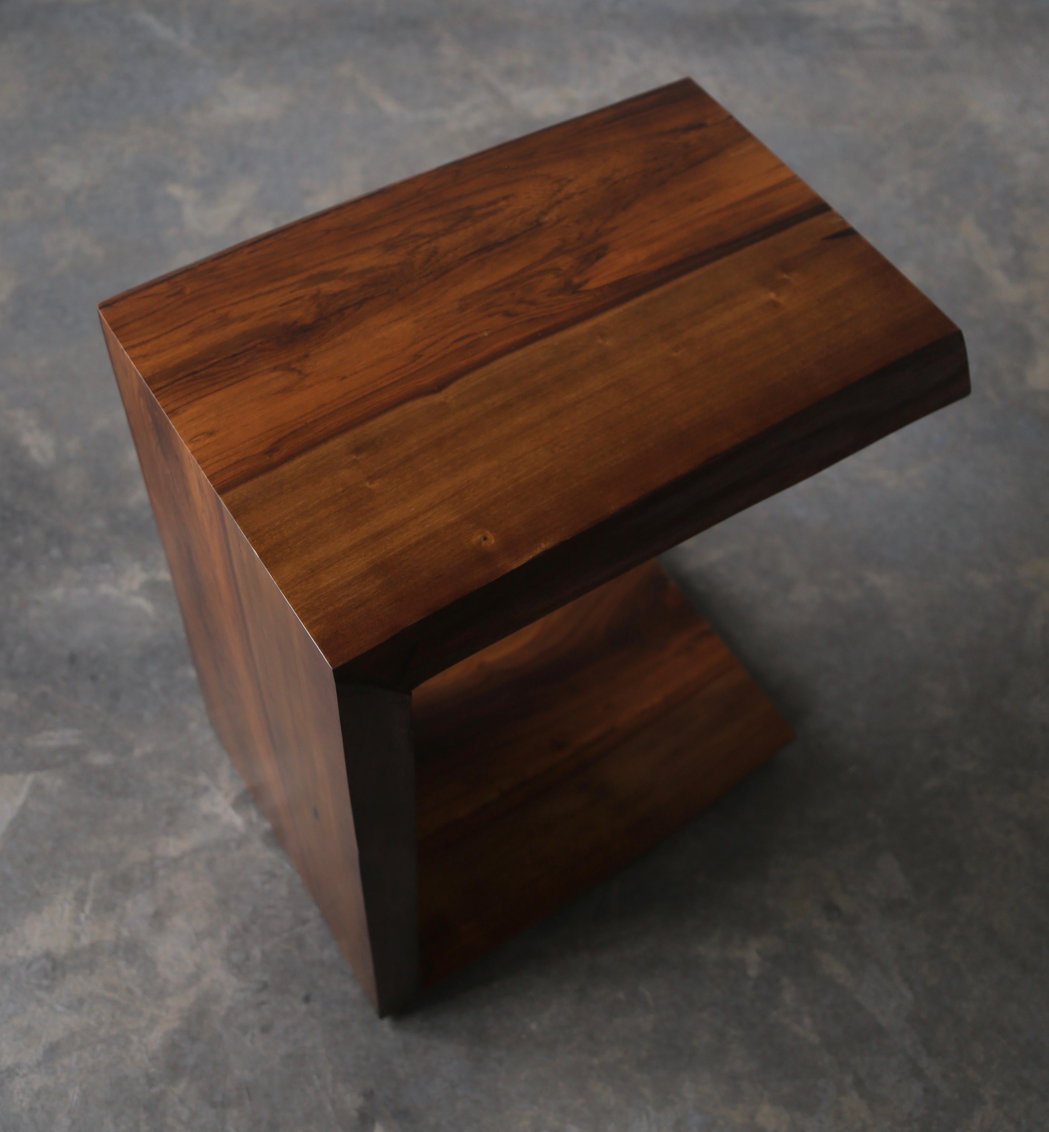 Carlo Custom Argentine Rosewood Live-Edge Occasional Table from Costantini In New Condition For Sale In New York, NY