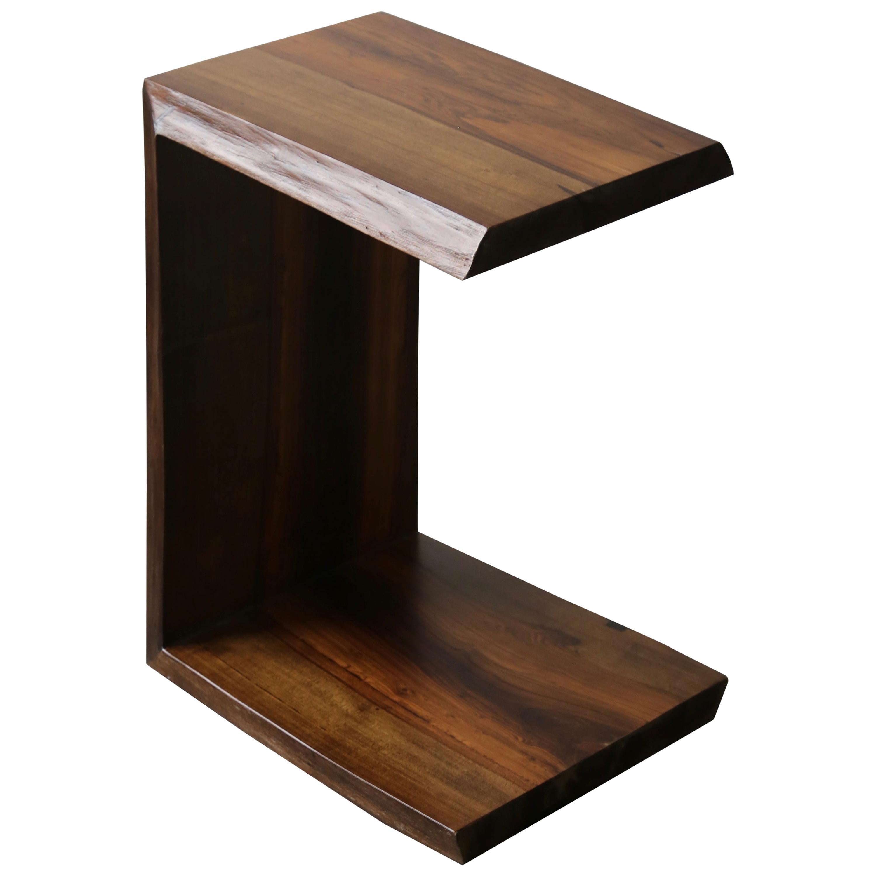 Carlo Custom Argentine Rosewood Live-Edge Occasional Table from Costantini For Sale