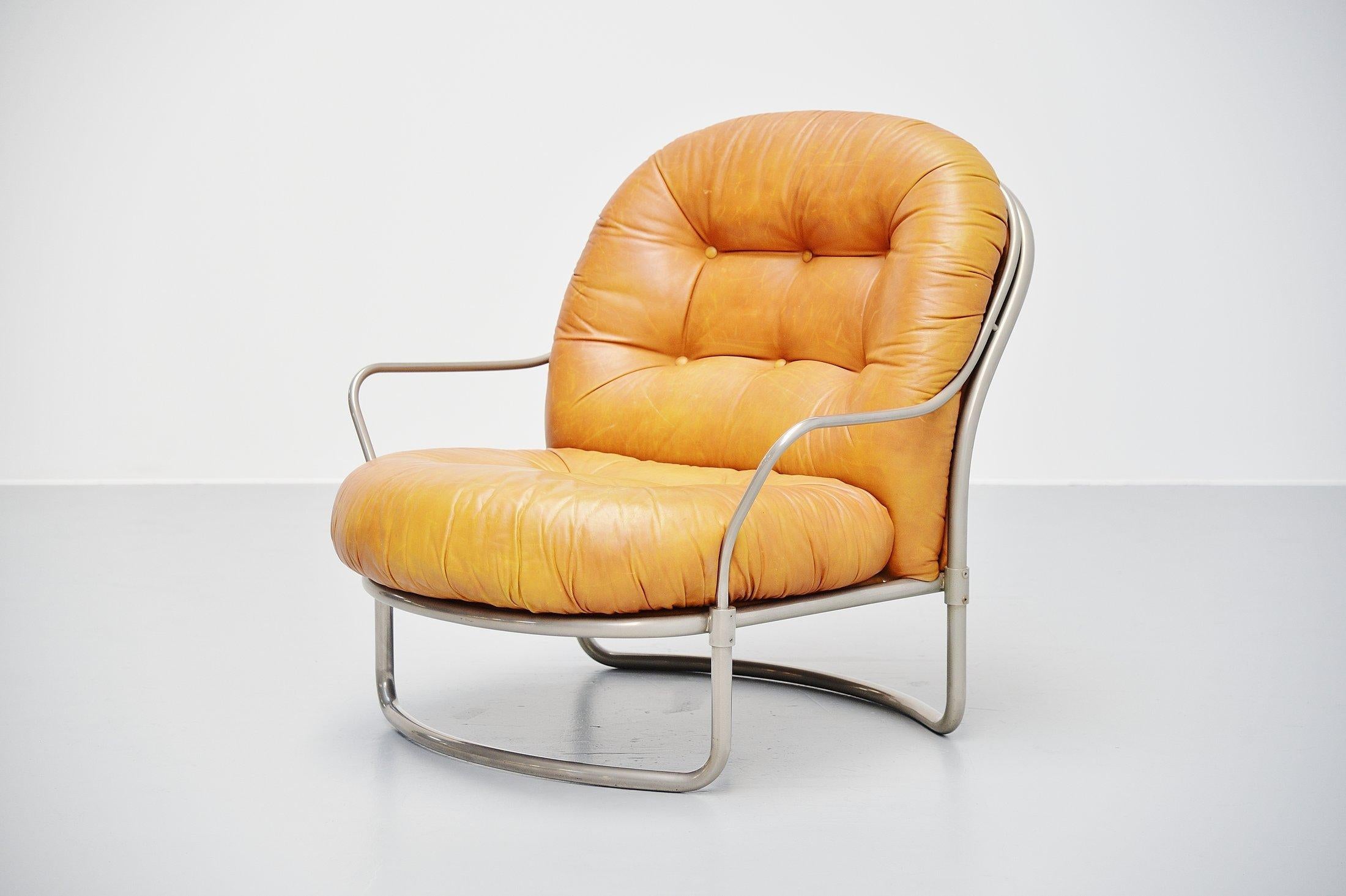 Mid-Century Modern Carlo de Carli 915 Lounge Chair for Cinova, Italy, 1969