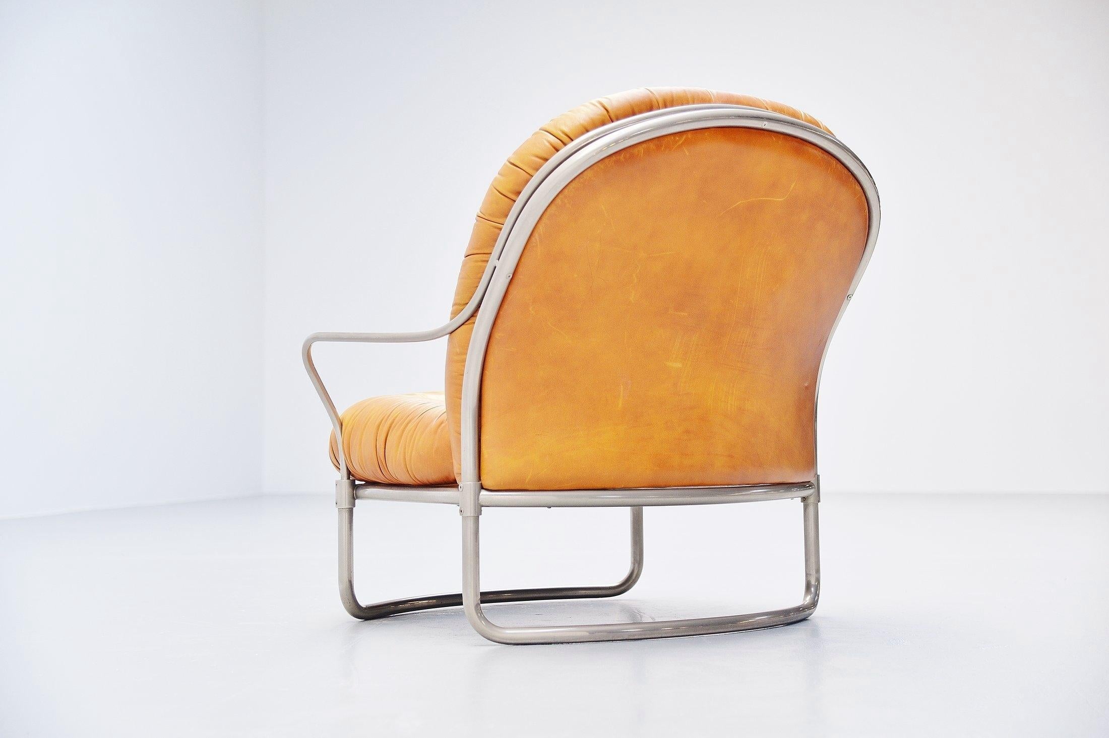 Carlo de Carli 915 Lounge Chair for Cinova, Italy, 1969 In Good Condition In Roosendaal, Noord Brabant