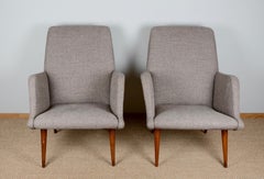 Carlo de Carli, paire de fauteuils, Italie, milieu des années 1900