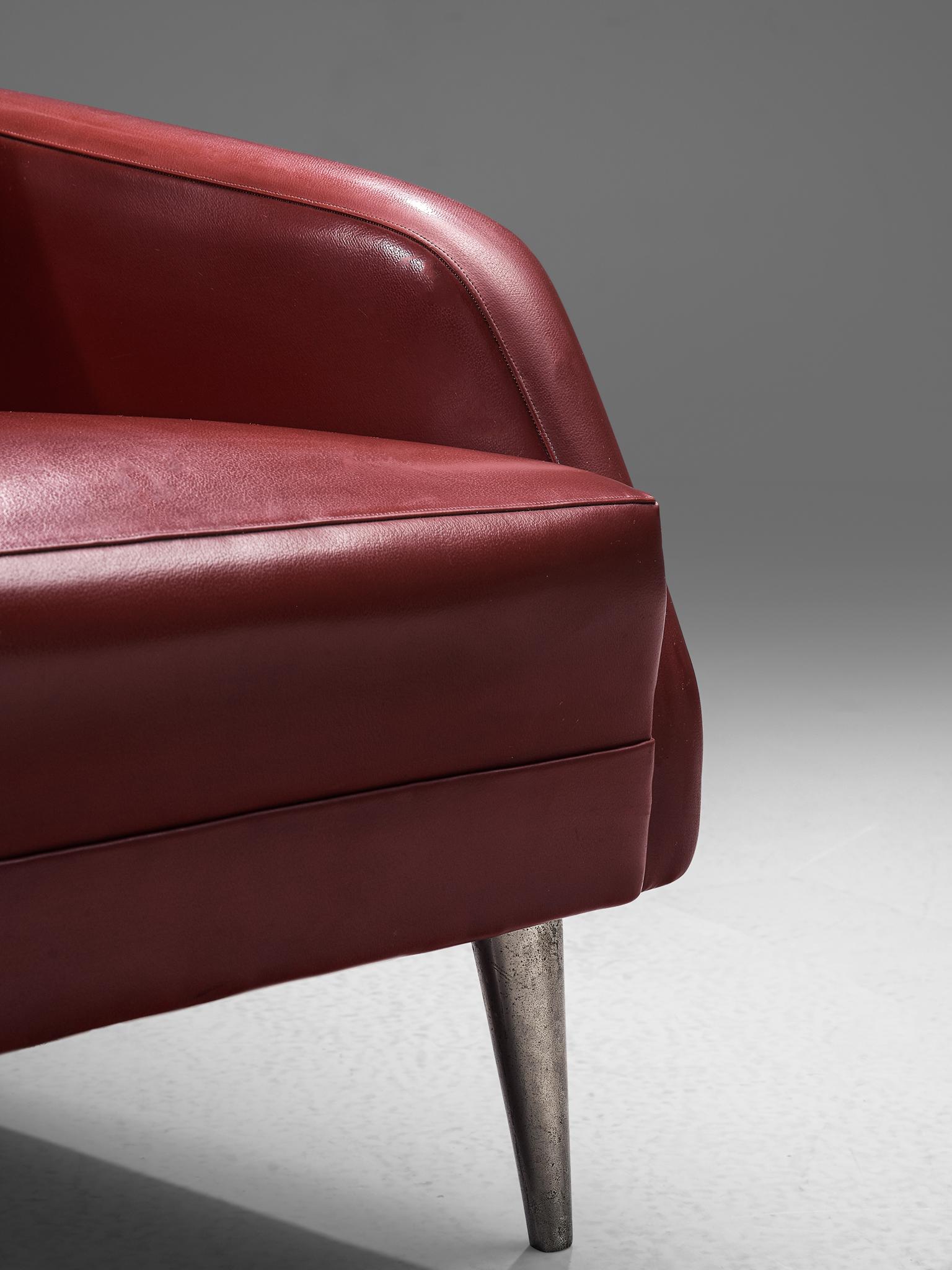 Carlo de Carli Classic Red Lounge Chairs (Messing)